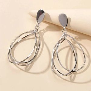 Water drop shape earrings